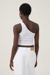Marli One Shoulder Rouched Top, OFF WHITE - alternate image 3