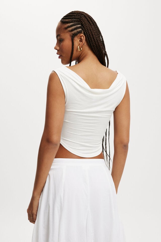 Lexa Off The Shoulder Top, NATURAL WHITE