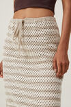 Saia - Crochet Knit Maxi Skirt, MID TAUPE/ STONE - vista alternativa 3