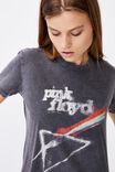 Classic Pink Floyd T Shirt, LCN PER PINK FLOYD SOFT RAINBOW/BLACK