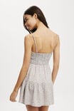 Haven Tiered Mini Dress, PAISLEY DITSY LIGHT STEEL - alternate image 3