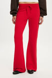 Low Rise Bootleg Sweatpant, WASHED RED PETAL - example image 4