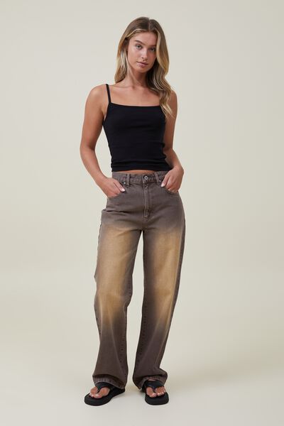 Loose Straight Jean, DUSTY BROWN
