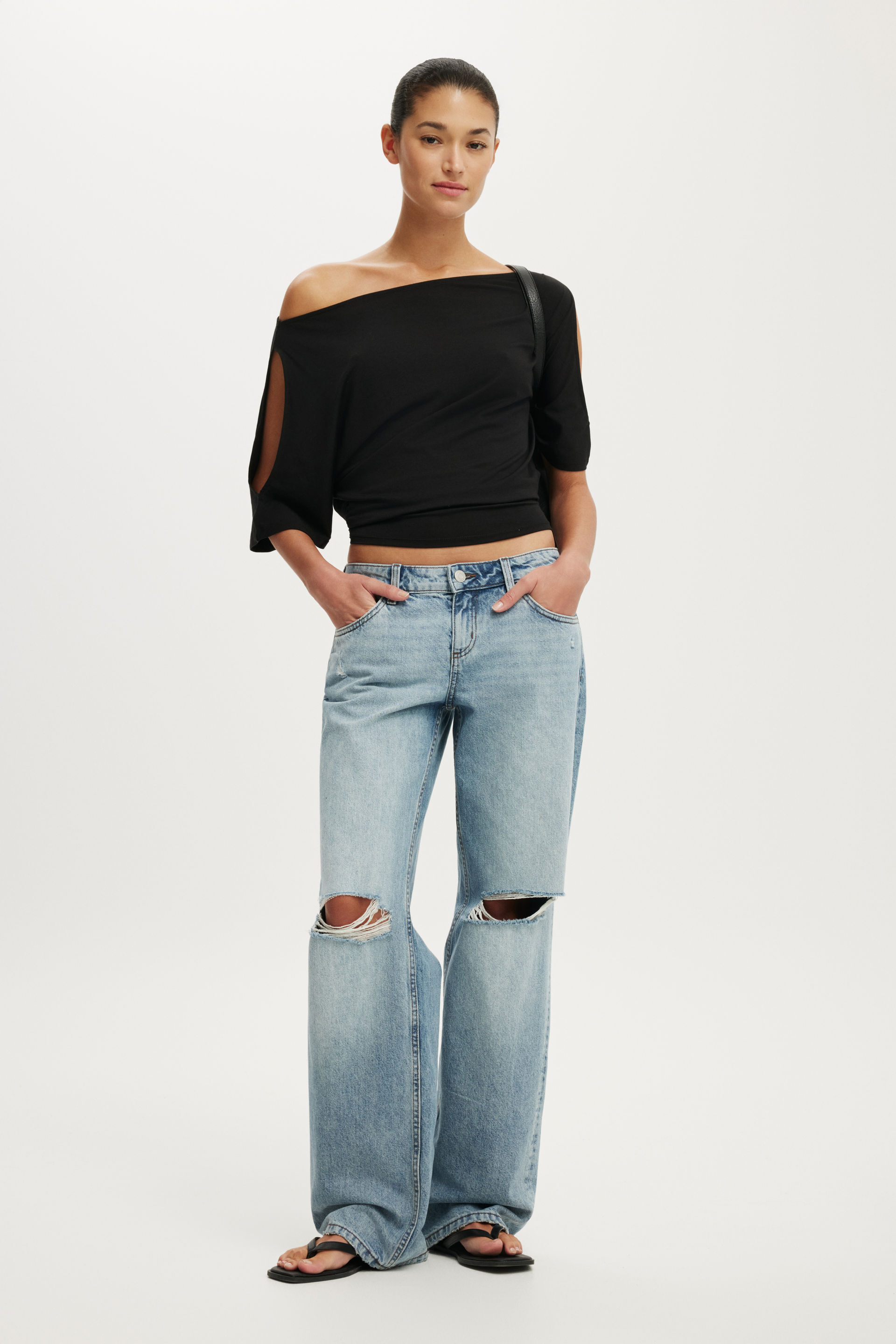 Sonny Cold Shoulder Short Sleeve