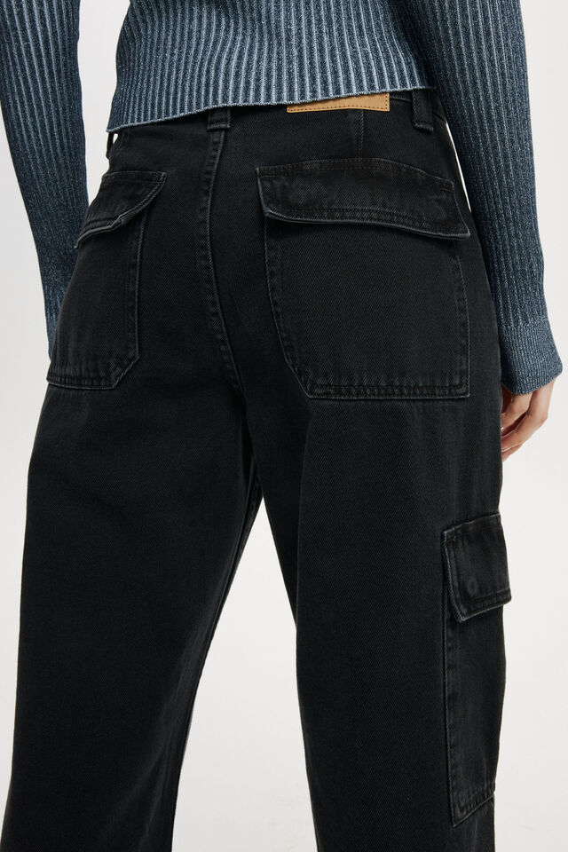 Relaxed Cargo Jean, GRAPHITE BLACK