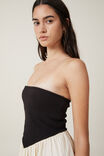Romee Tube Mini Dress, BLACK/BUTTERMILK - alternate image 4