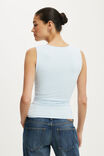Hold Me Gathered V Tank, SEASIDE BLUE - example image 3
