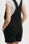 Short Denim Overall, GRAPHITE BLACK - example image 5