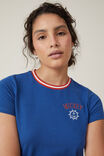 Mickey Fitted Graphic Longline Tee, LCN DIS MICKEY CAPTAIN CREST/ FEDERAL BLUE - alternate image 4