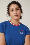 Mickey Fitted Longline Graphic Tee, LCN DIS MICKEY CAPTAIN CREST/ FEDERAL BLUE - alternate image 4