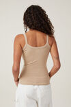 The One Basic Scoop Neck Cami, MID TAUPE - alternate image 3