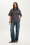 Boxy Short Sleeve Tee, STEEL ONYX/COBALT - example image 2
