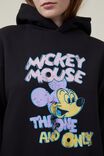 Mickey Hoodie, LCN DIS MICKEY THE ONE AND ONLY/WASHED BLACK - alternate image 4