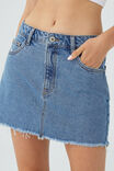 Denim Micro Mini Skirt, OFFSHORE BLUE - alternate image 4