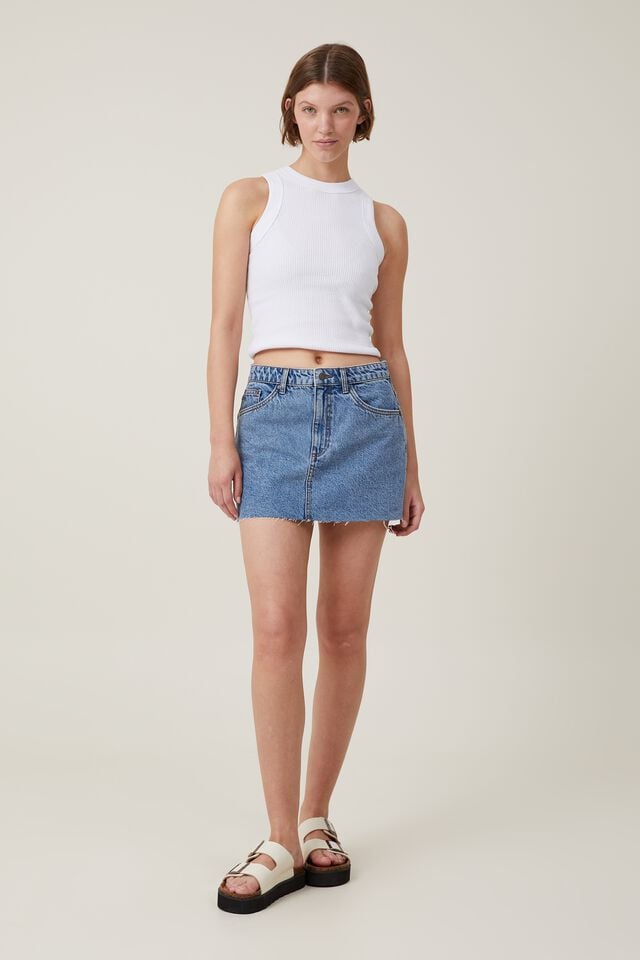 Denim Mini Skirt