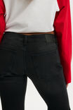 Petite Mid Rise Bootcut Jean, SHADEY BLACK - example image 5