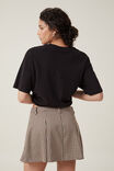 Luis Pleated Suiting Skirt, MICRO CHECK BROWN - alternate image 3
