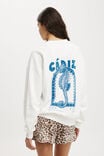 Classic Graphic Crew Sweatshirt, CADIZ/WHITE - alternate image 3