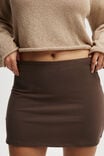 Bella Mini Skirt, DARK TRUFFLE - alternate image 2