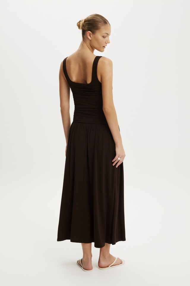 Maple Maxi Dress, DARK OAK