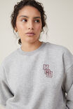 Classic Fleece Boxy Crew Sweatshirt, MCU/GREY MARLE - alternate image 4