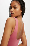 Cleo Scoop Neck Low Back Bodysuit, SUGAR PLUM - alternate image 4