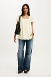 Eliza Babydoll Tunic Top, VANILLA GLOW - example image 2
