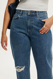 Curvy 91 Straight Jean, HARBOUR BLUE RIPPED - example image 4