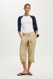 Utility Rib Waist Capri, SAND - example image 1