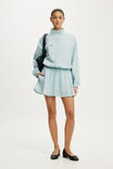 Chloe Funnel Neck Shirt, ARDEN CHECK BLUE - example image 5