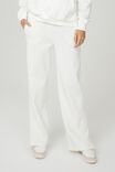 Classic Straight Trackpant, OFF WHITE