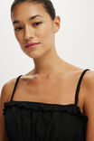 Poppy Tiered Maxi Dress, BLACK - example image 4