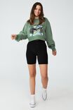 Classic Graphic Cropped Sweatshirt, CANYON VALLEY/ PINE GREEN