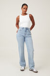 Calça - Curvy Stretch Straight Jean, BONDI BLUE - vista alternativa 1
