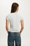 90S Baby Tee, MADI STRIPE GREY MARLE/WHITE - example image 3
