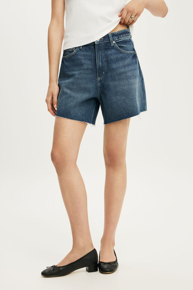 High 90 S Denim Short, PURE BLUE RAW