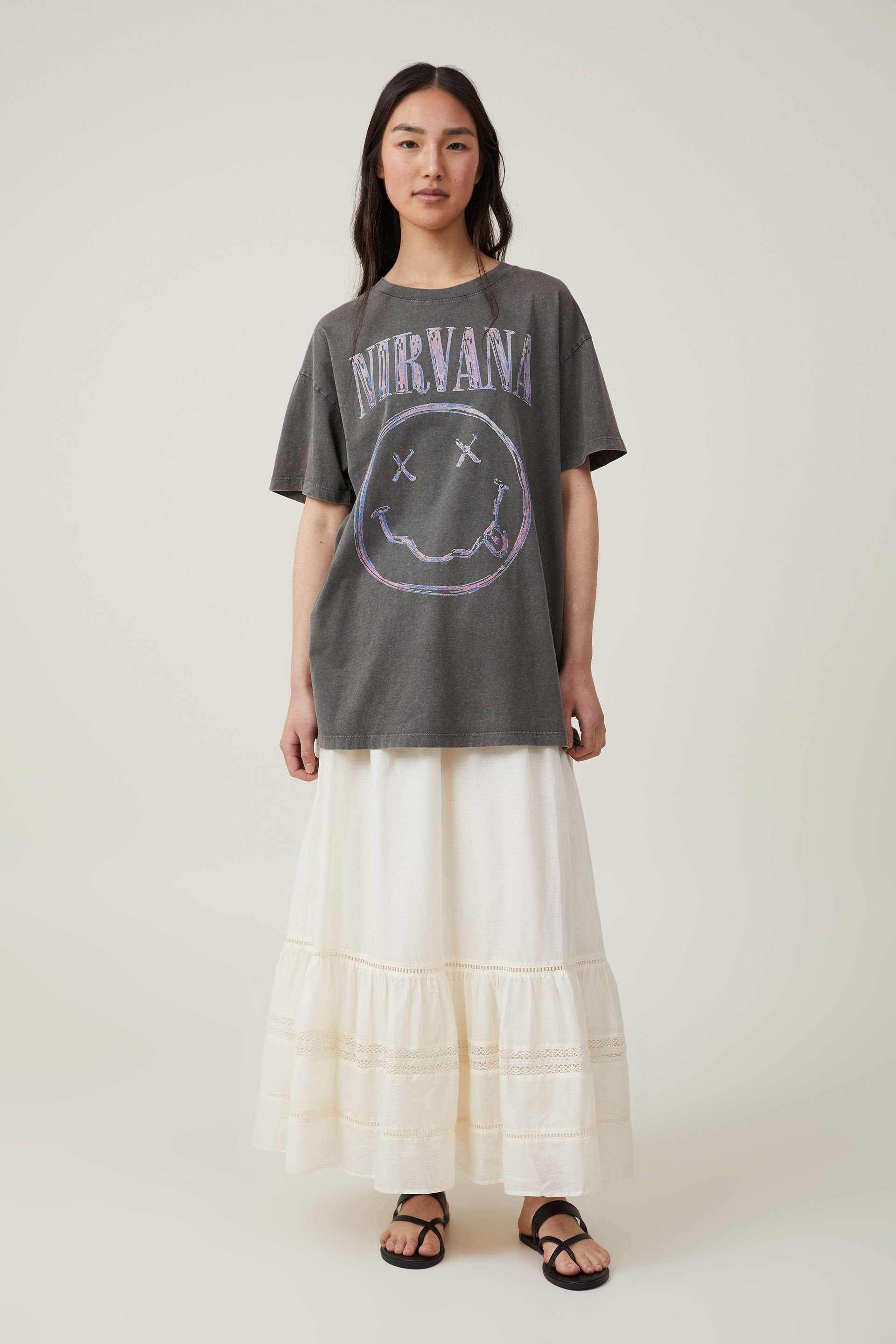 Oversized Fit Nirvana Tee