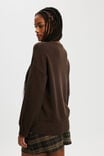 Lux Crew Sweater, DARK OAK - alternate image 3