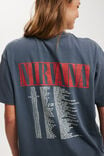 The Lcn Music Boxy Graphic Tee, LCN MT NIRVANA IN UTERO ANGEL FLORAL/SLATE BL - alternate image 4