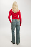 Stretch Bootcut Flare Jean Asia Fit, HIGHWAY BLUE/SEAM - alternate image 2