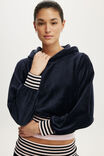 Velour Raglan Hoodie, SHADOW NAVY/STRIPE - example image 4
