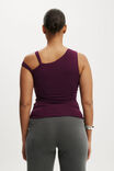 Addison Twist One Shoulder Top, BLACKBERRY BELLE - example image 3
