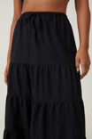 Haven Tiered Maxi Skirt, BLACK - alternate image 3