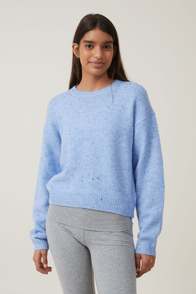 Everything Crew Neck Pullover, FROSTED BLUE NEP