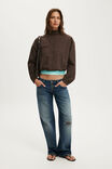 Select Colour: KYLIE PINSTRIPE DARK OAK