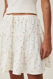 Haven Tiered Mini Skirt, ROWENA ROSE PEARL - alternate image 4