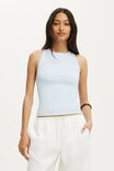 Hold Me Racer Back Tank, SEASIDE BLUE - example image 1