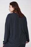Curve Super Soft Long Sleeve Relaxed Crew, MAGNET BLUE