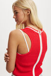 Set Match Sporty Mesh Tank, SCARLET RED - alternate image 4