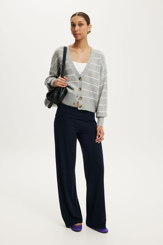 Softest Luxe Oversized Cardi, GREY MARLE STRIPE